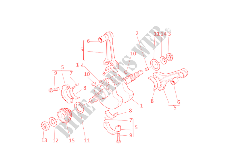 CONNECTING RODS for Ducati Multistrada 1100 S 2008