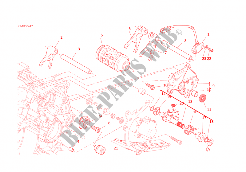 Gear Change Mechanism For Ducati 1299 Panigale S 2016