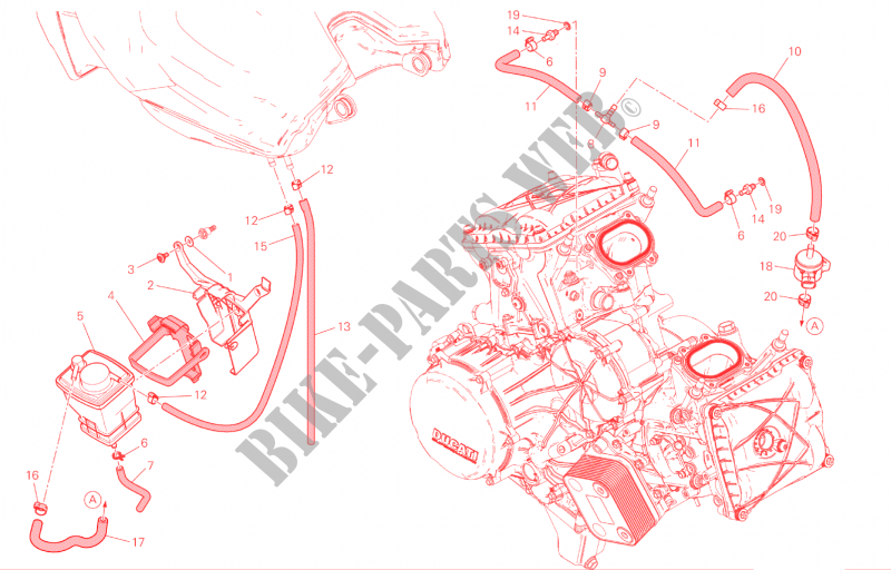 EVAPORATIVE EMISSION SYSTEM (EVAP) for Ducati 959 Panigale  2016