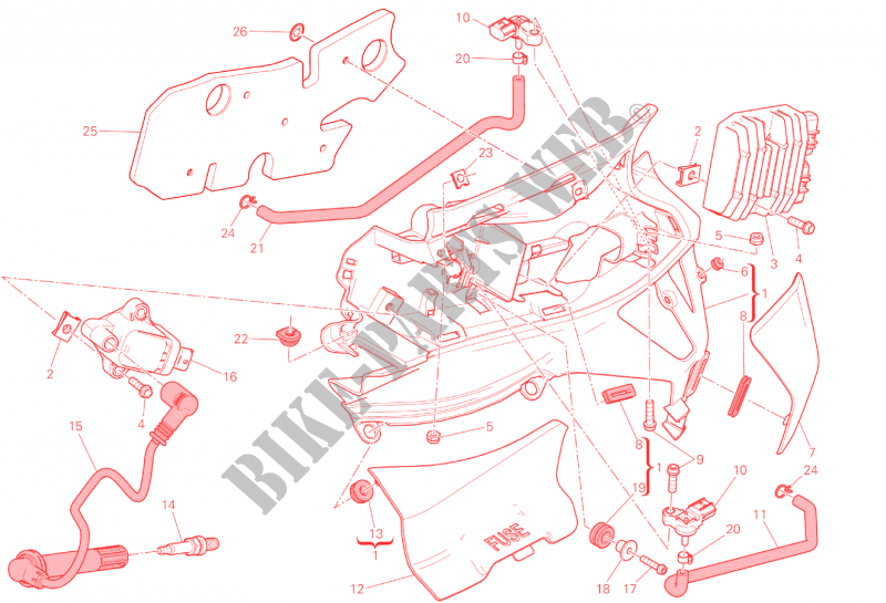 LEFT WIRING HARNESS for Ducati 959 Panigale  2016