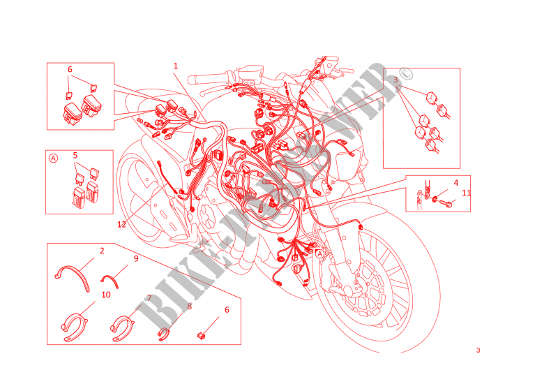 WIRING HARNESS for Ducati Diavel Carbon 2016