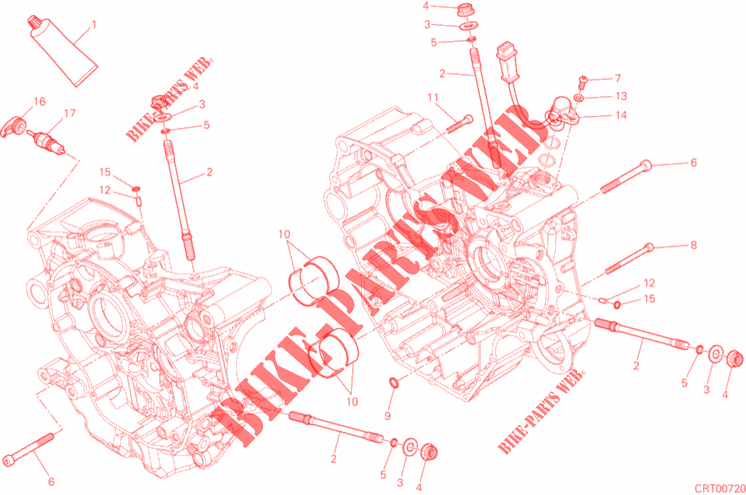 HALF CRANKCASES for Ducati Hyperstrada 939 2016