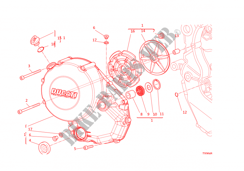 CLUTCH COVER for Ducati Monster 1200  2016
