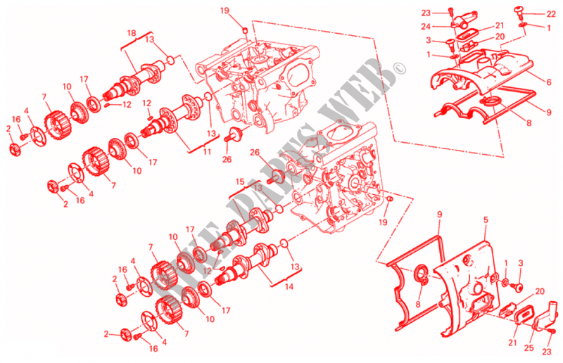 CYLINDER HEAD: TIMING SYSTEM for Ducati Monster 1200  2017