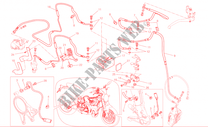 ANTILOCK BRAKING SYSTEM (ABS) for Ducati Monster 1200 R 2016