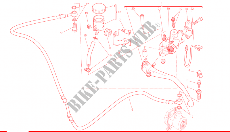 CLUTCH MASTER CYLINDER for Ducati Monster 1200 R 2016