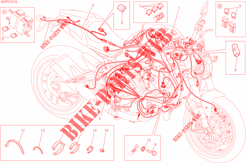 WIRING HARNESS for Ducati Monster 821 2017