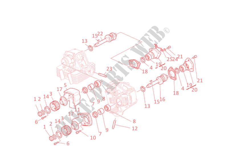CYLINDER HEAD: TIMING SYSTEM for Ducati Multistrada 620 2006