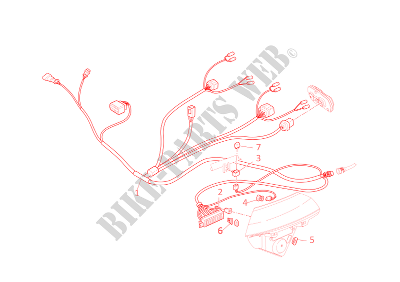 FRONT WIRING HARNESS for Ducati Multistrada 620 2006