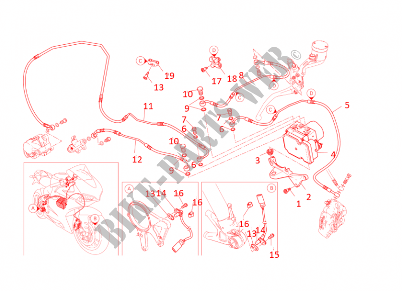 ANTILOCK BRAKING SYSTEM (ABS) for Ducati Panigale R 2016
