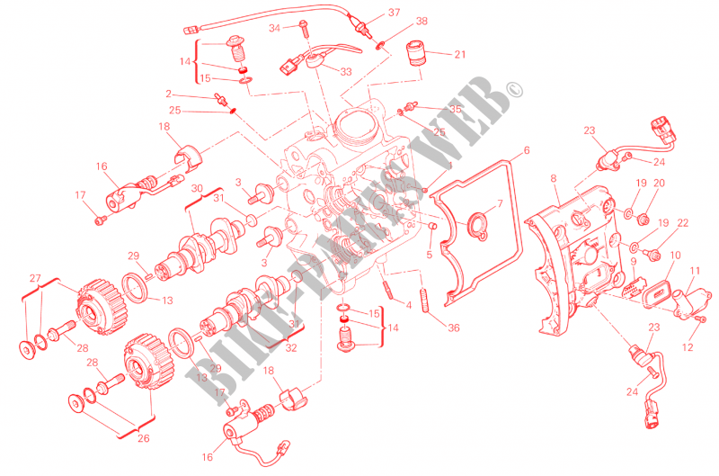 CYLINDER HEAD: TIMING SYSTEM for Ducati XDiavel 2016