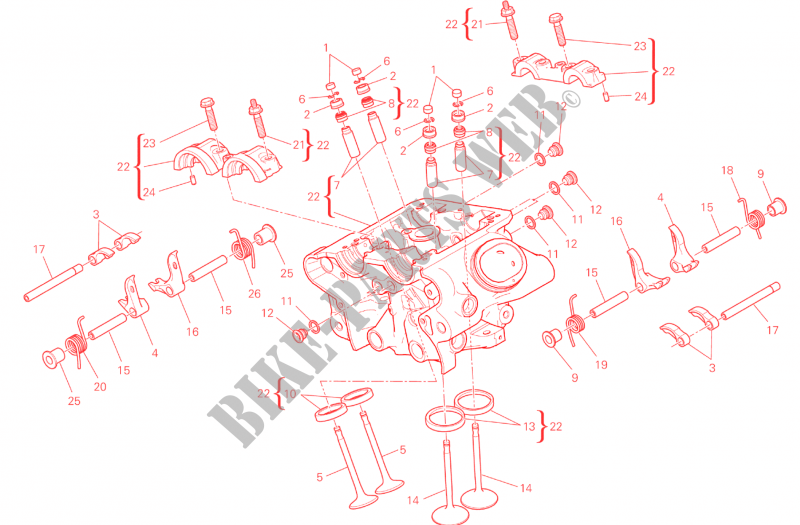 VERTICAL CYLINDER HEAD for Ducati XDiavel 2016