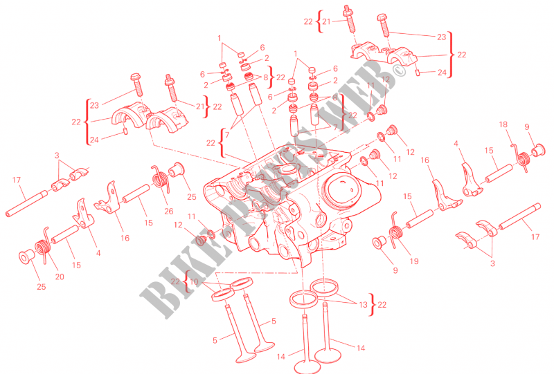 VERTICAL CYLINDER HEAD for Ducati XDiavel S 2016
