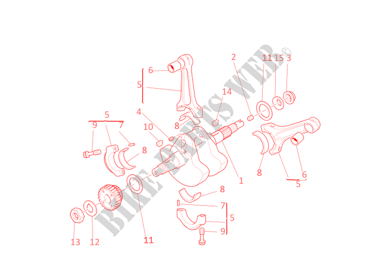 CONNECTING RODS for Ducati Multistrada 1000 DS 2006