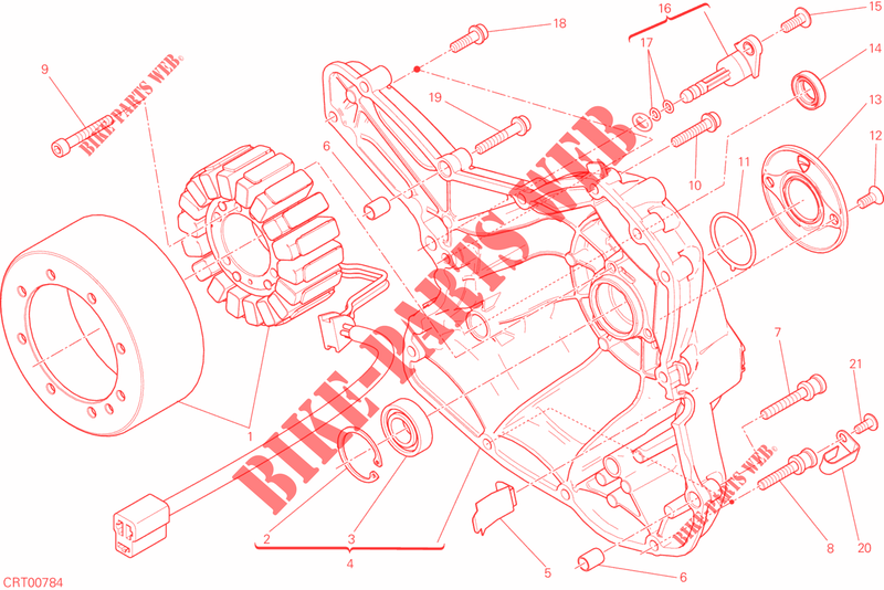 ALTERNATOR / COVER for Ducati Scrambler 800 Desert Sled 2018