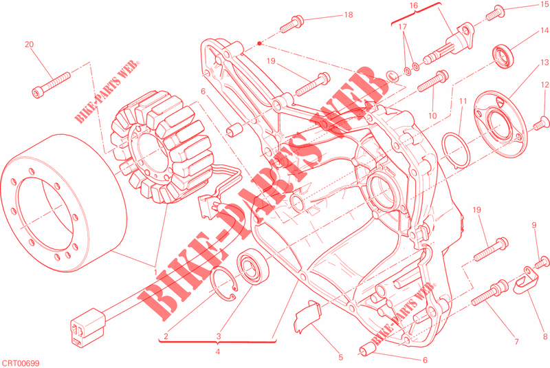 ALTERNATOR / COVER for Ducati Scrambler 800 Mach 2.0 2018