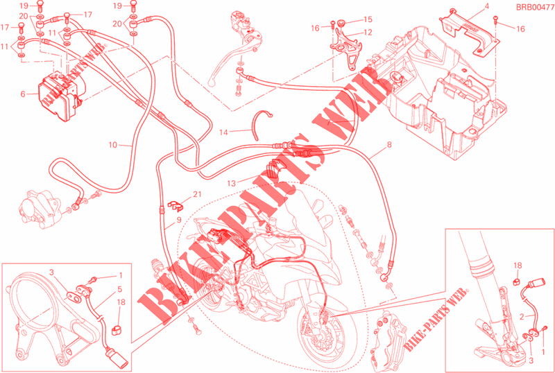 ANTILOCK BRAKING SYSTEM (ABS) for Ducati Multistrada 1200 S TOURING D-AIR 2014