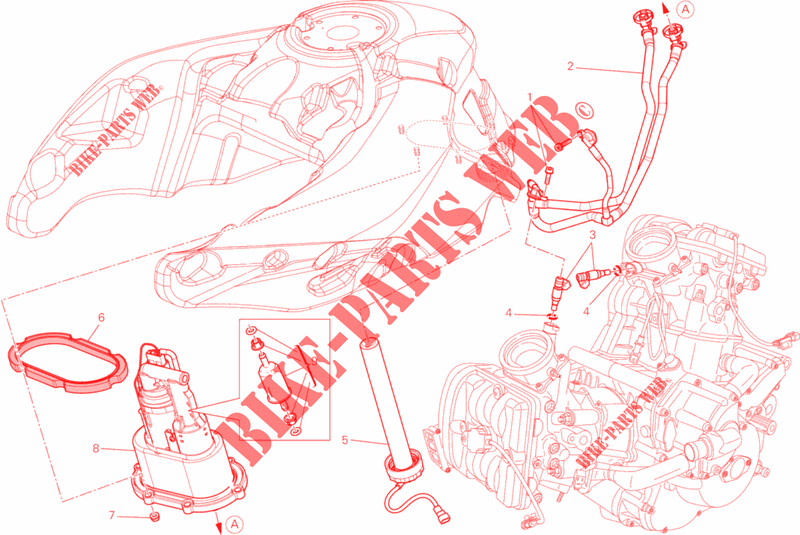 FUEL PUMP for Ducati Multistrada 1200 S GT 2013