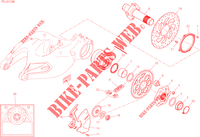 REAR WHEEL HUB   DISC   CHAIN for Ducati Multistrada 1260 ABS 2018