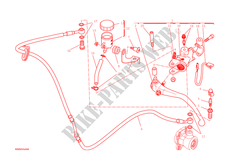 CLUTCH MASTER CYLINDER for Ducati Monster 1200 2015