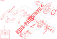 REAR WHEEL HUB   DISC   CHAIN for Ducati Multistrada 1260 Touring 2019