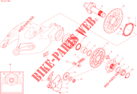 REAR WHEEL HUB   DISC   CHAIN for Ducati Multistrada 1260 S D-Air 2019