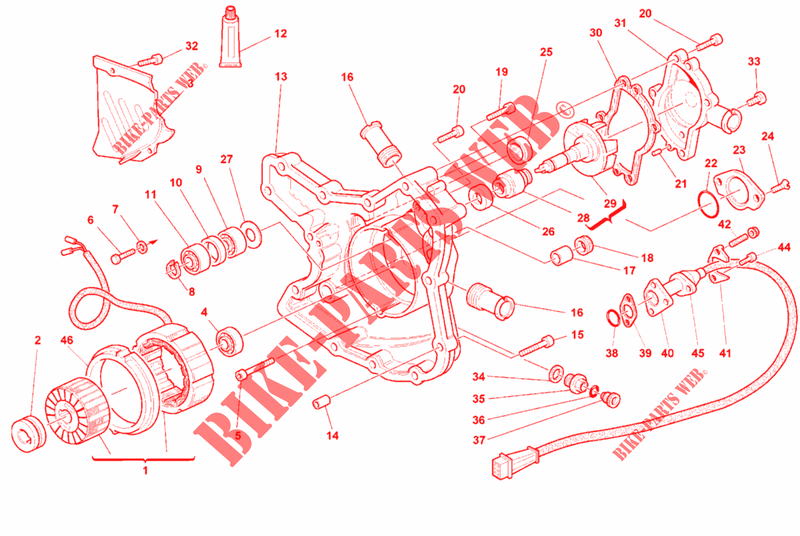 ALTERNATOR / COVER for Ducati 748 R 1999