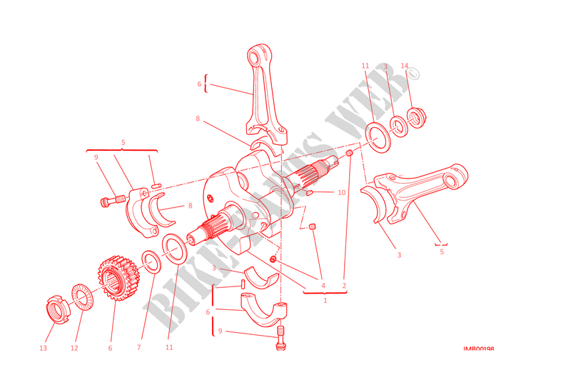 CONNECTING RODS for Ducati Monster 1200 2014