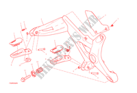 RIGHT FOOTRESTS for Ducati Monster 1200 S 2014