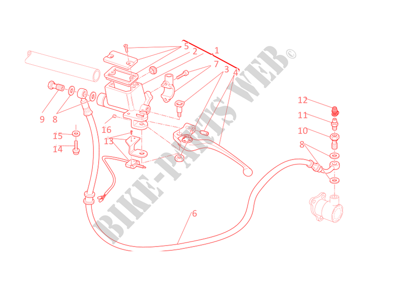 CLUTCH MASTER CYLINDER for Ducati Monster 696 2013