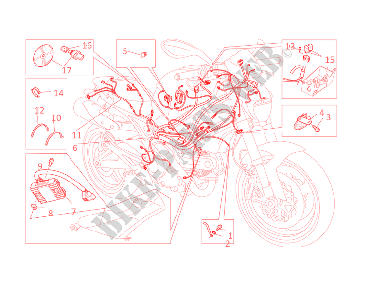 WIRING HARNESS for Ducati Monster 696 2013