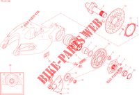 REAR WHEEL HUB   DISC   CHAIN for Ducati Multistrada 1260 S ABS 2020