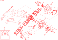 REAR WHEEL HUB   DISC   CHAIN for Ducati Multistrada 1260 S Touring 2020