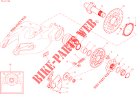 REAR WHEEL HUB   DISC   CHAIN for Ducati Multistrada 1260 S Grand Tour 2020
