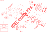 REAR WHEEL HUB   DISC   CHAIN for Ducati Multistrada 1260 Touring 2020