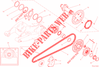 REAR WHEEL PIN for Ducati Monster 1200 2020