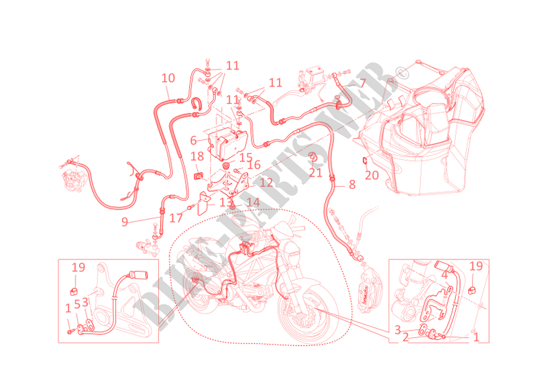 ANTILOCK BRAKING SYSTEM (ABS) for Ducati Monster 696 2012