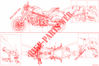 WARNING LABEL for Ducati Monster 821 Stealth 2020
