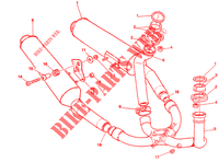 EXHAUST SYSTEM for Ducati 750 SS 1992