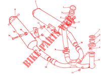EXHAUST SYSTEM for Ducati 750 SS 1993