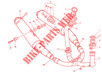 EXHAUST SYSTEM (SUPERSPORT) for Ducati 900 SS 1994