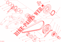 REAR WHEEL HUB   DISC   CHAIN for Ducati XDiavel 2020
