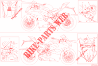 WARNING LABEL for Ducati PANIGALE 1100 V4 S CORSE 2019