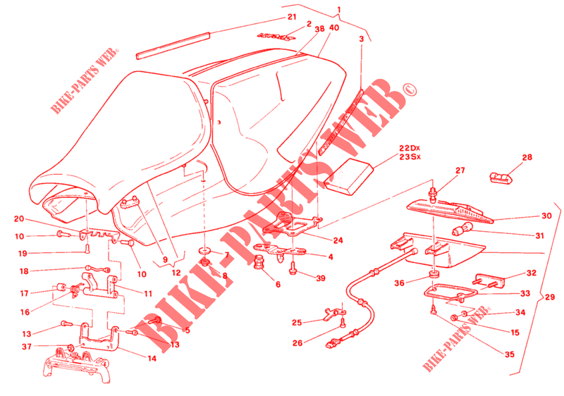 SEAT for Ducati 916 SP 1994