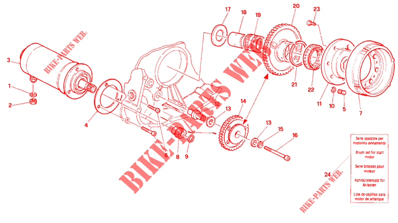 STARTER MOTOR & IGNITION for Ducati 916 SP 1994