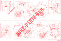 WARNING LABEL for Ducati Panigale 1100 V4 S 2019