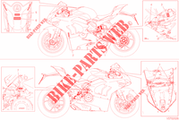 WARNING LABEL for Ducati Panigale V4 S 1100 2020