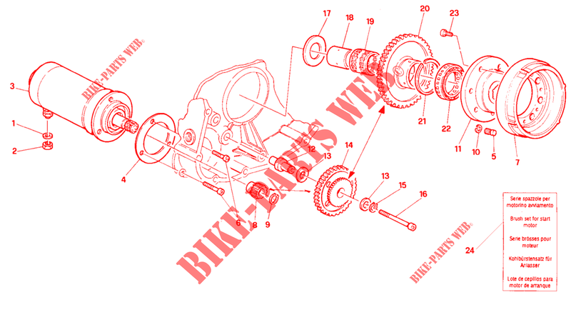 STARTER MOTOR & IGNITION for Ducati 916 SP 1995