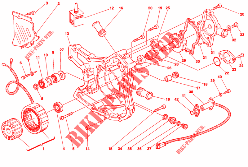 ALTERNATOR   COVER (DMM 003124>) for Ducati 916 1997