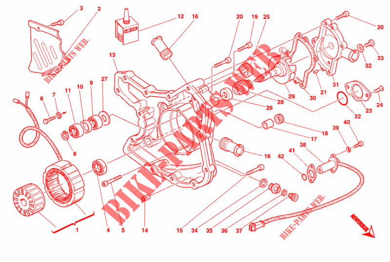 ALTERNATOR / COVER for Ducati 748 1997